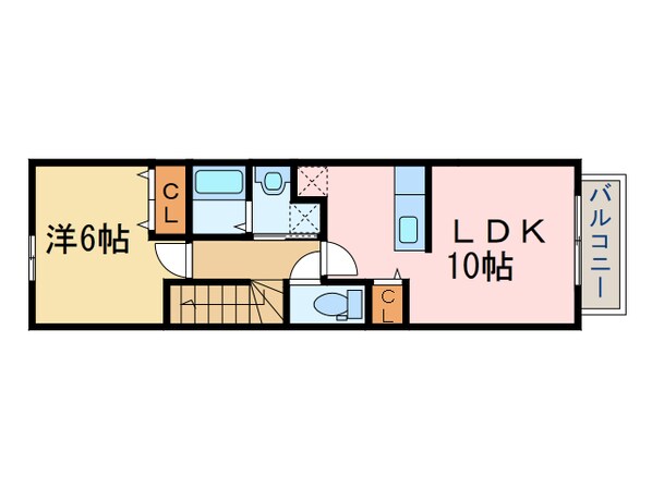 クレイドルＨ・Ｉの物件間取画像